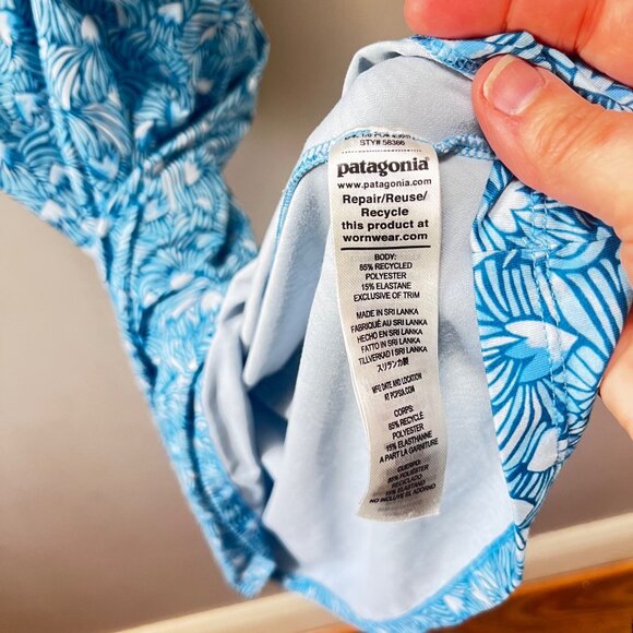 Patagonia Womens Blue Patterned Sleeveless Dress Size S‎ Recycled Polyester - Picture 4 of 5